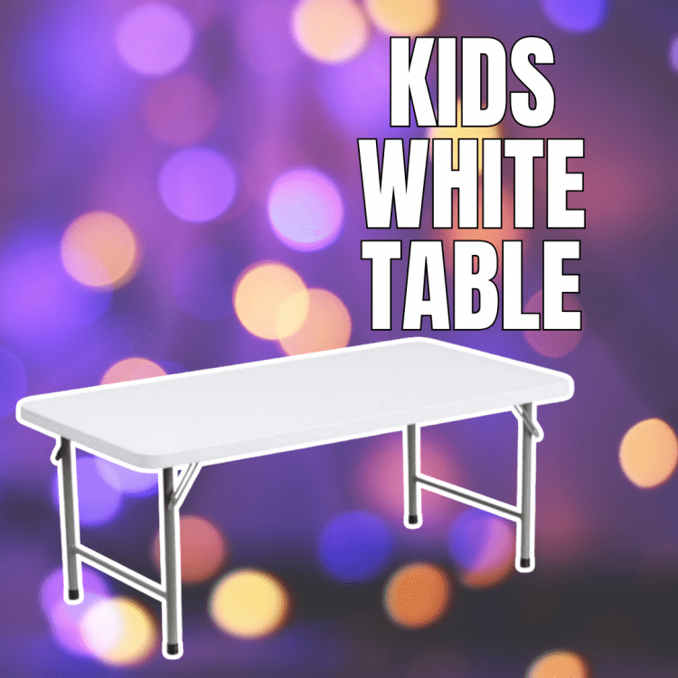 Kids White Table (4 Ft.)