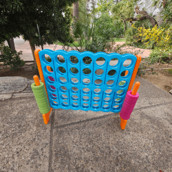 giant connect four rental orange turquoise Giant Connect Four Orange & Blue
