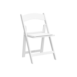 Kids White Padded Chair