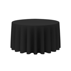 60 Round Table Linen – Black