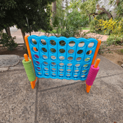 connect four orange turquoise setup 1774717801 Giant Connect Four Orange & Blue