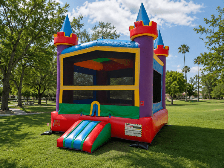 Rainbow Castle Bounce House