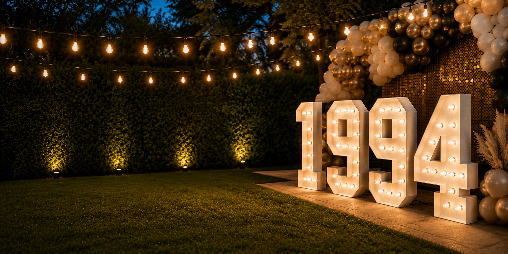 Marquee number rentals for birthdays graduations and special events in Phoenix Arizona