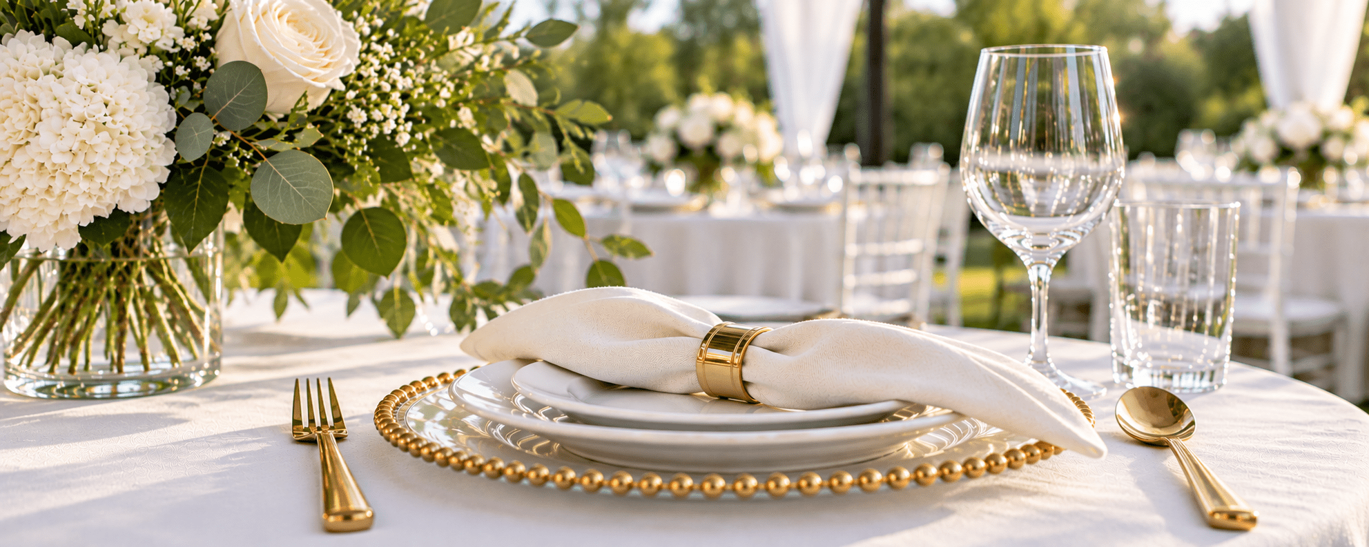 Table linen rentals for weddings parties and events in Phoenix Arizona
